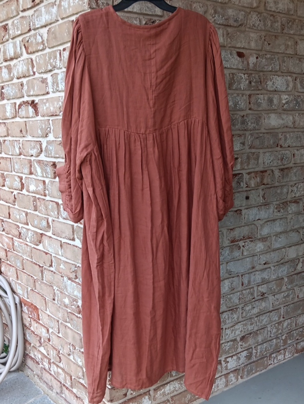 Daughters of India Kyra Dress In Rust - Picture 9 of 10